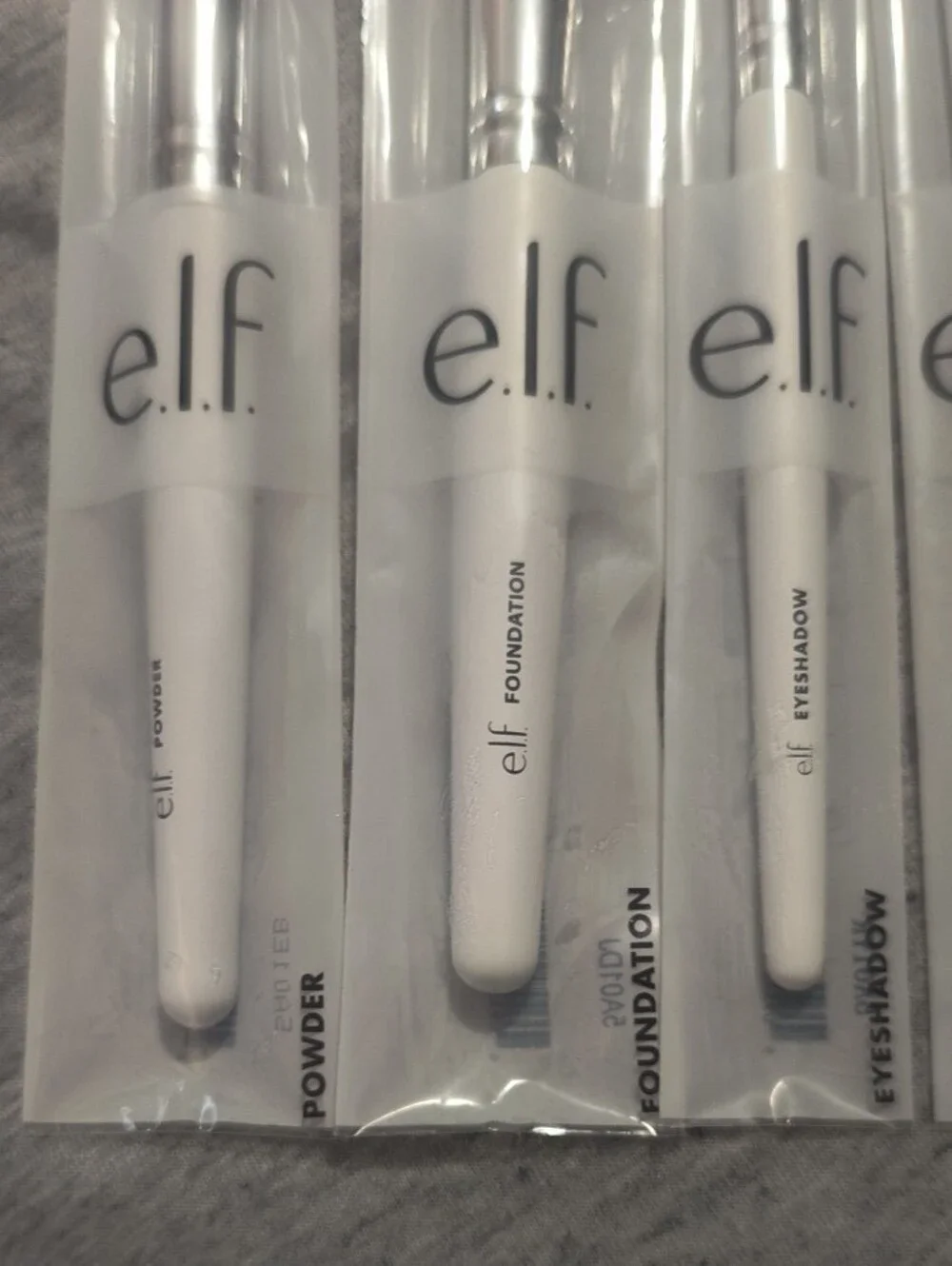 e.l.f. 6-Piece White Makeup Brush Set - White Brushes